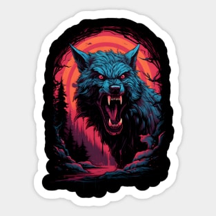 Werewolf Moon Sticker